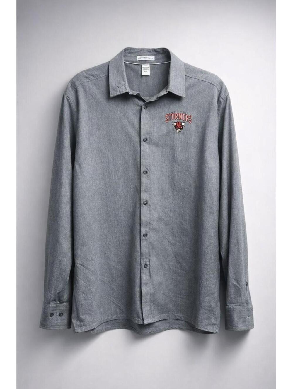 Lancaster Stormers North End Sport Men's Long Sleeve  Button Shirt